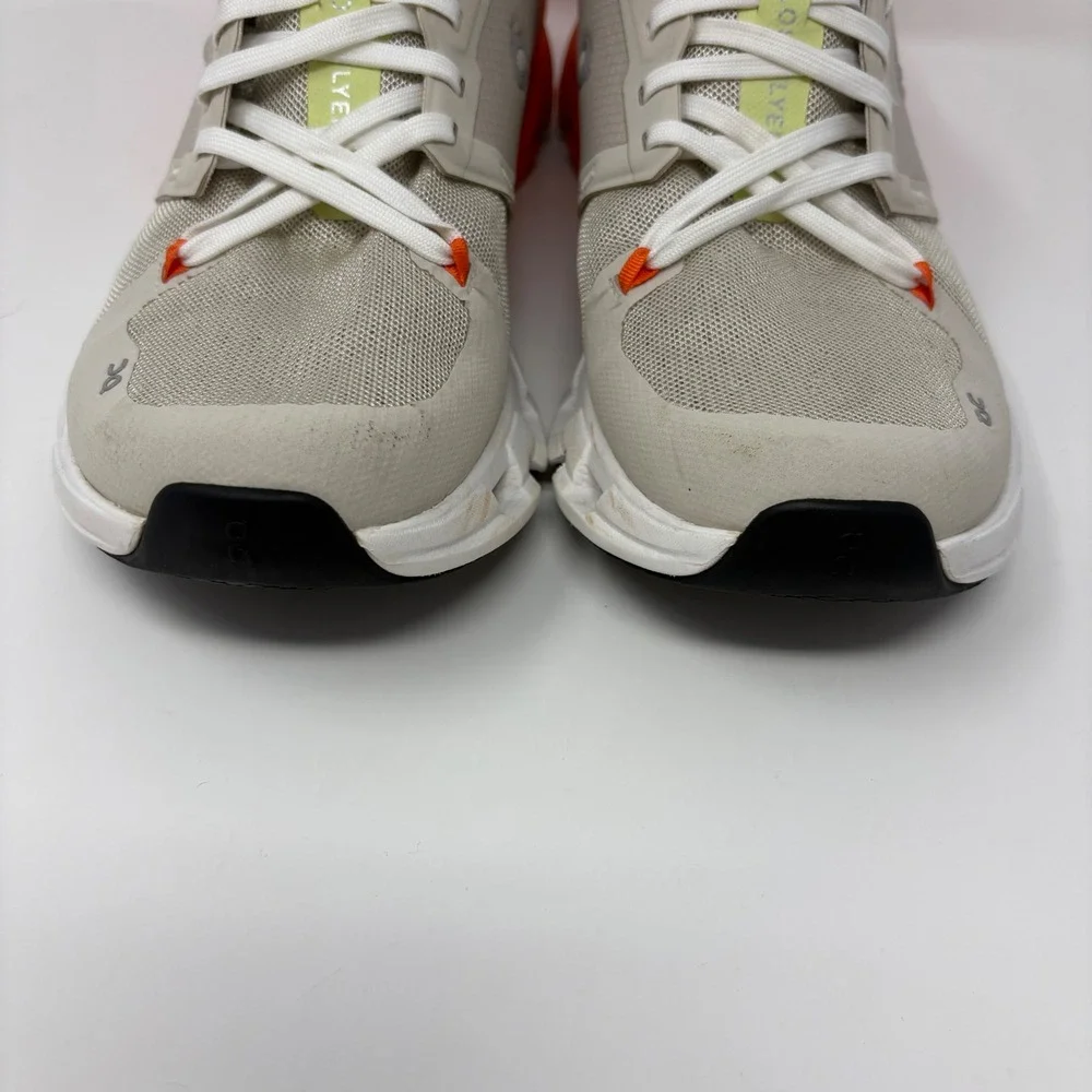 On Cloudflyer 4 Womens Size 9 Grey Orange Running Shoes (71.98093)